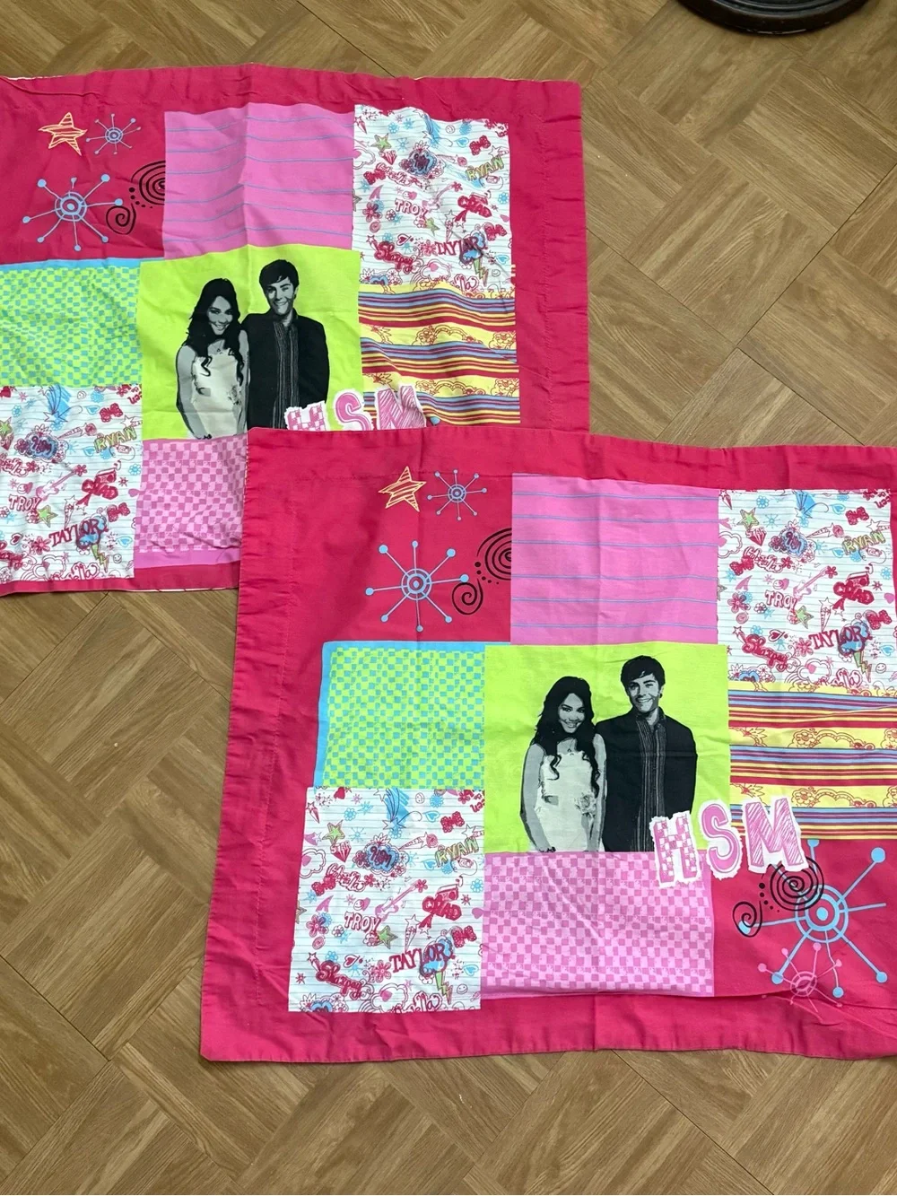 Disney High School Musical Pink Patchwork Pillowcase Set